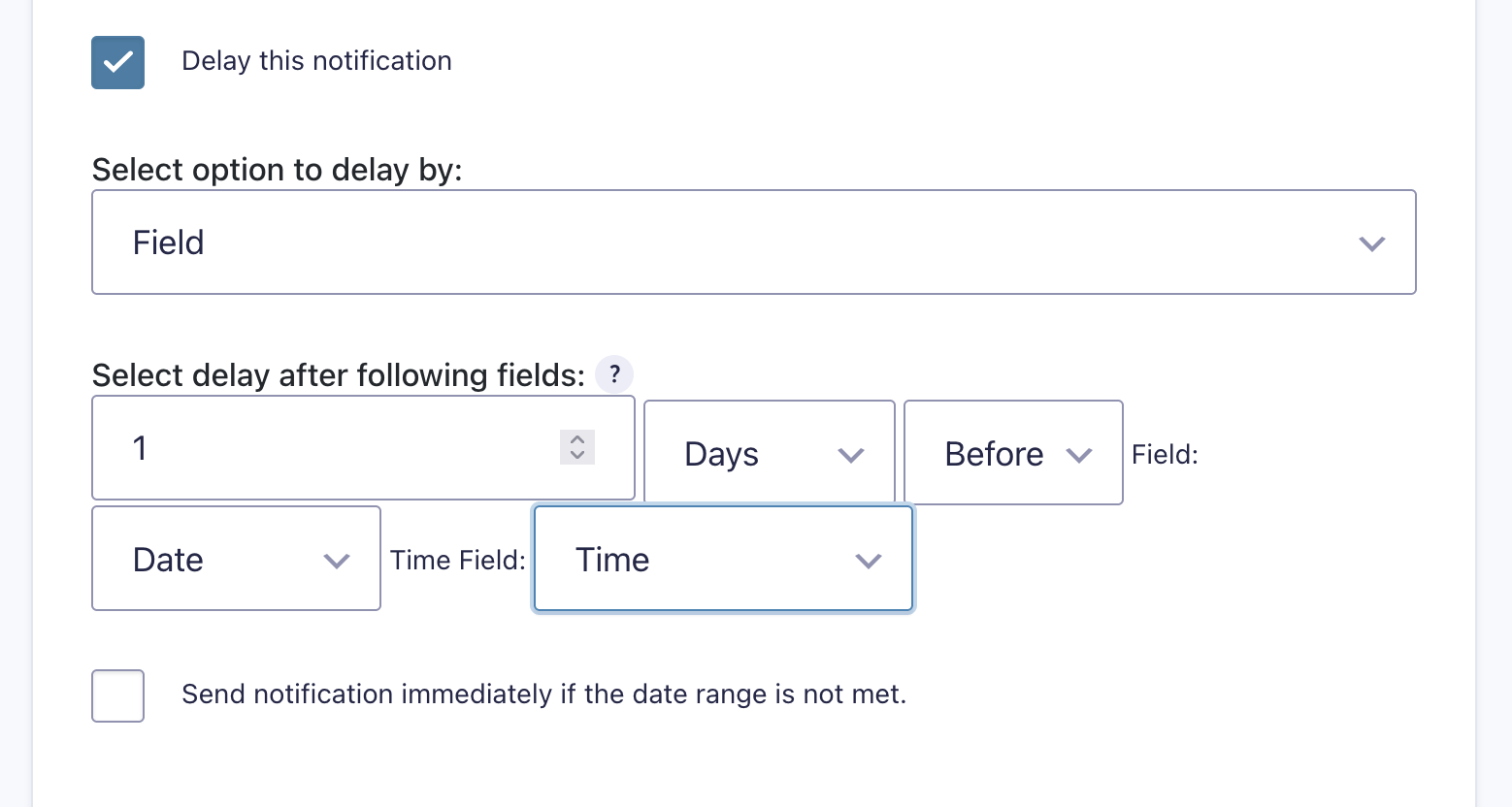 Contact Form 7 delayed notifications