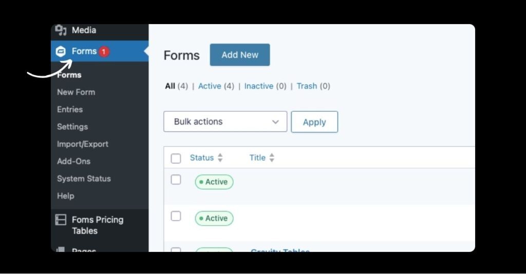 Gravity Forms Pricing Table