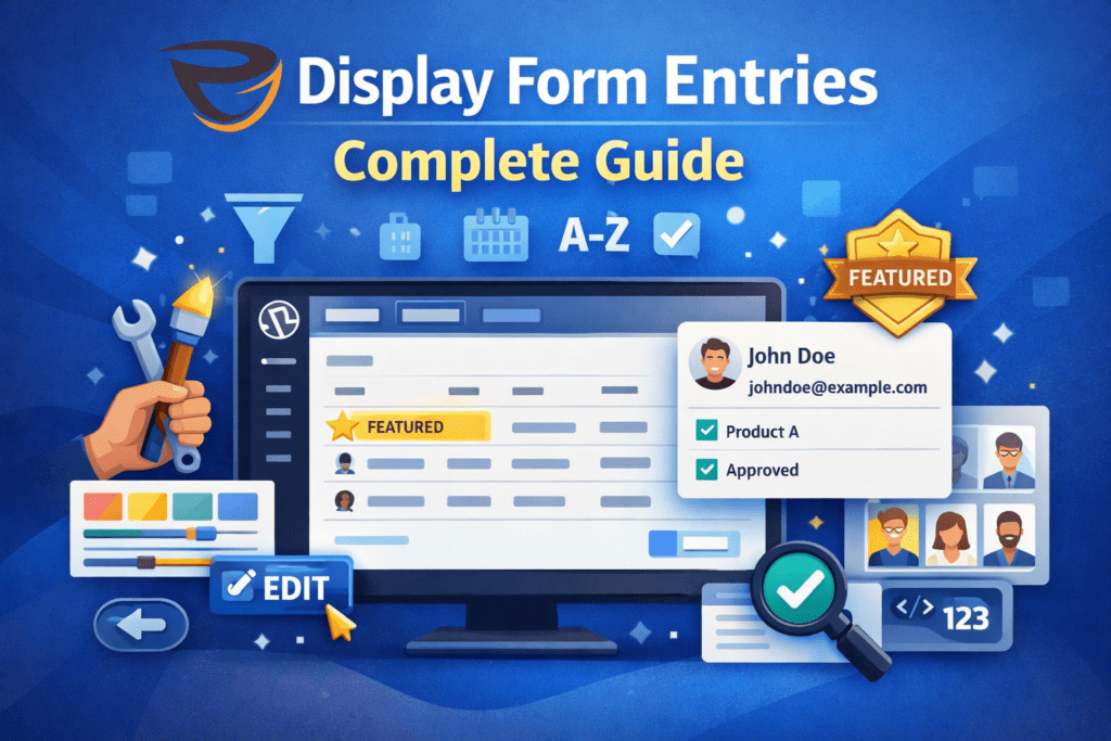 How To Display Gravity Forms Entries On The Frontend: A Complete Guide 1 Display Forms Entries Featured Image - Display Gravity Forms Entries