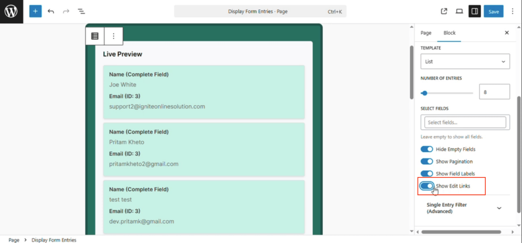 Display Form Entries – Complete Guide 5 Image 6