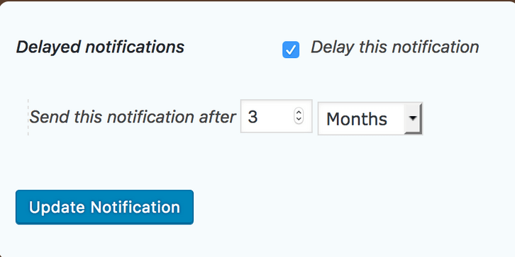 Gravity Forms Email Notification Scheduling Dashboard