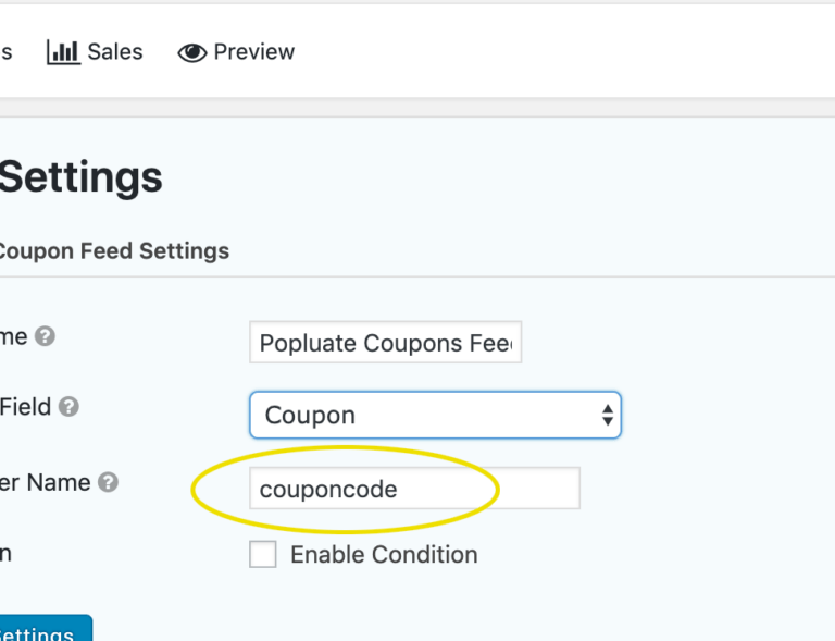 Gravity Forms Dynamic Coupon Code Populate Feed Parameter