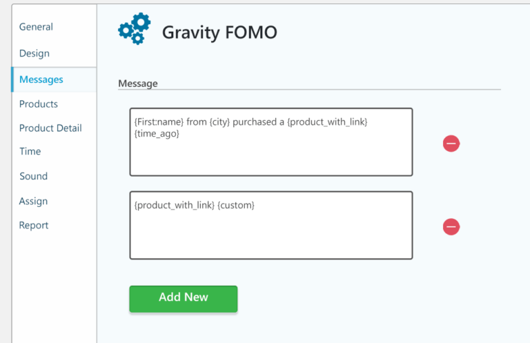gravity fomo message details